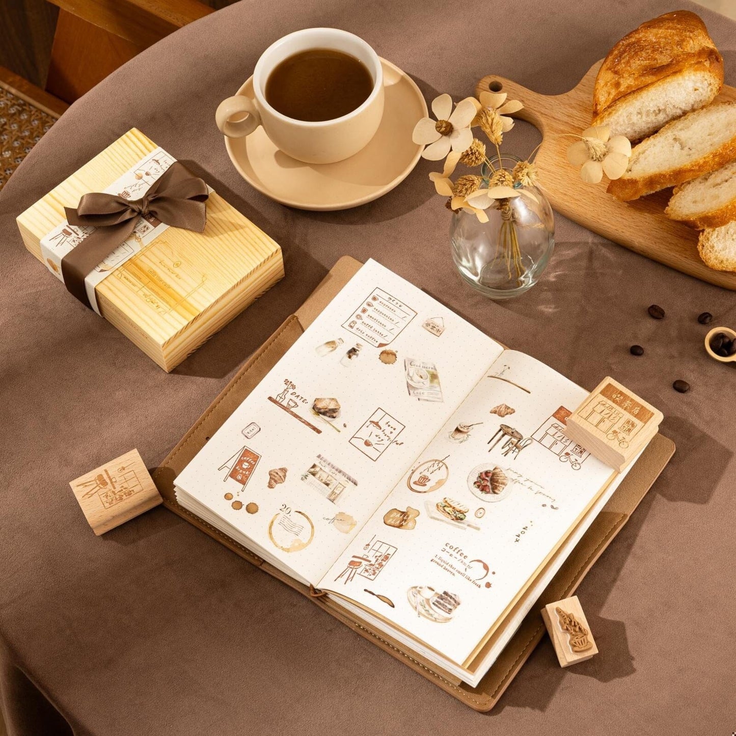 Hinoki - ‘Into the Cafe' PET Decorative Tape Set